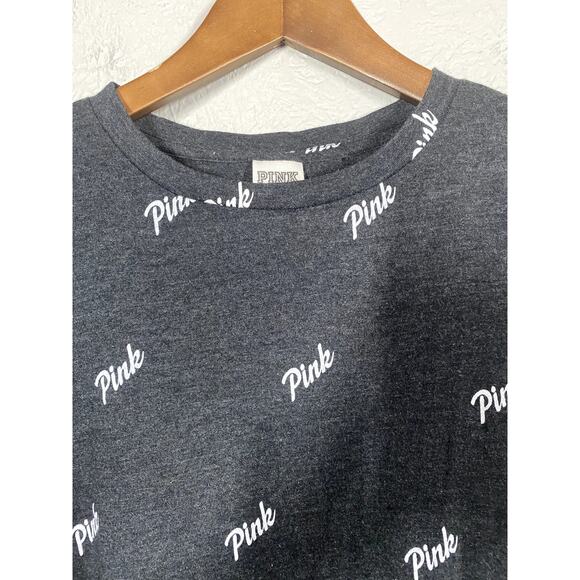 VS PINK All Over Print Soft Tee Scoop NEck Cap Sleeve - XS - Picture 2 of 4